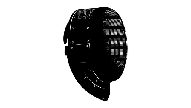 Welding Mask: A black welding mask, designed for protective eyewear during metal fabrication, stands ready for use.