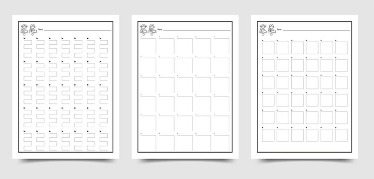 Educational dot to dot sheets for children with numeric sequence practice vector design education children worksheet activity