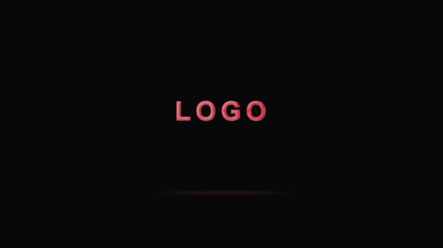 3d cinematic neon energetic light moving logo intro reveale. 3d render, 4k high fps, 3d render of a logo stings.