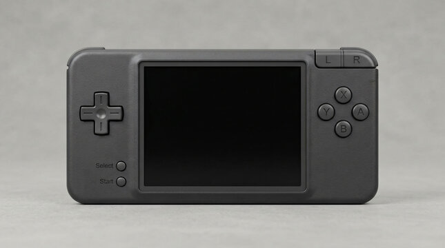 Black handheld video game console