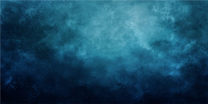 Abstract blue textured background with grunge effect, resembling stormy clouds or deep underwater.