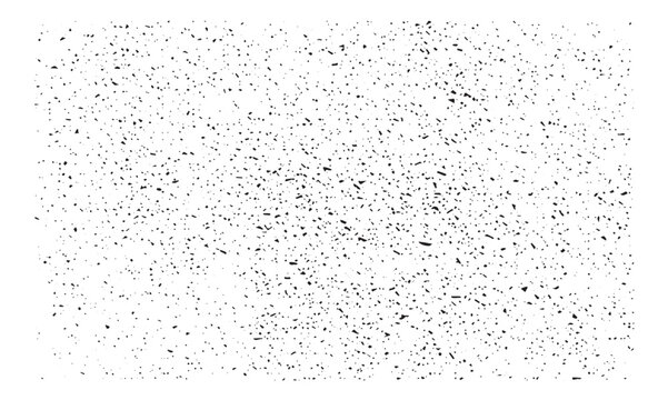 Black Speckle Texture With Irregular Shapes Vector Silhouette
