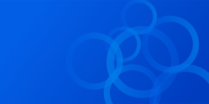 Blue gradient abstract circle shape background vector design