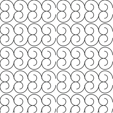 Monochrome geometric seamless pattern with horizontal black diamond grid lines