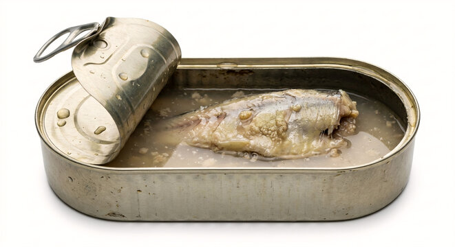 can of fish, Surstr&ouml;mming isolated in white