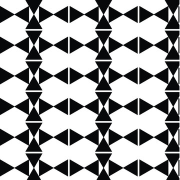 Minimalist black and white geometric seamless pattern with circular dot grid