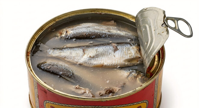 can of fish, Surstr&ouml;mming isolated in white