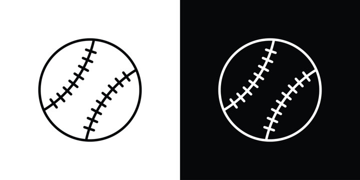 Baseball icon symbol design template.