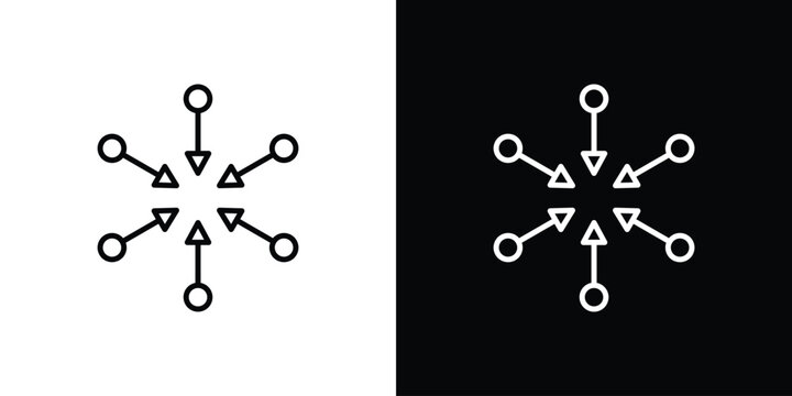 Centralized icon symbol design template.