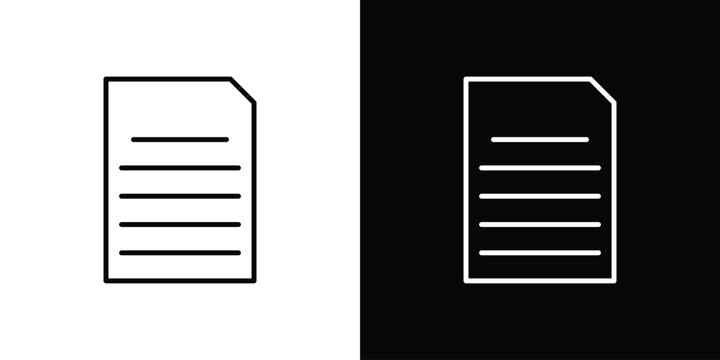 Document icon symbol design template.