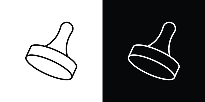 Stamp icon symbol design template.
