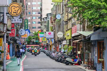 Obraz premium 台北のとても美しい街並み風景A beautiful cityscape of Taipei in Taiwan