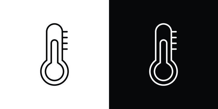 Temperature icon symbol design template.