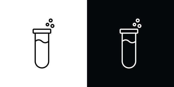 Test tube icon symbol design template.
