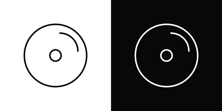 Vinyl icon symbol design template.