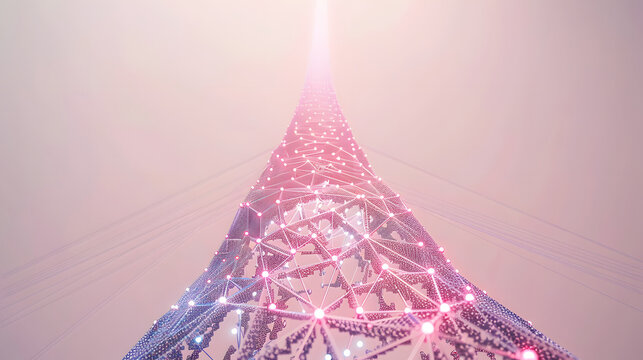 Microscopic anodized cobalt nodes assembling into a geometric pillar