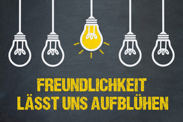 Obraz premium Freundlichkeit lässt uns aufblühen