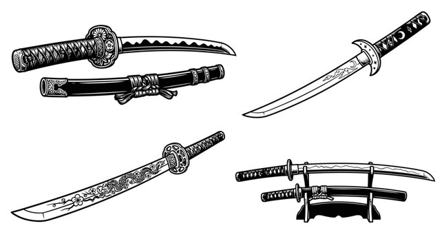 Japanese Katana Swords: Collection of Traditional Samurai Weapons