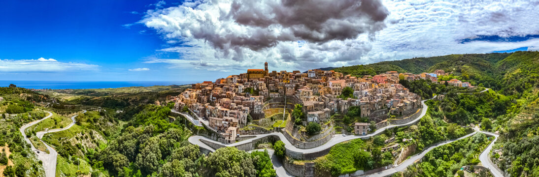 The village of Badolato, Calabria, Italy