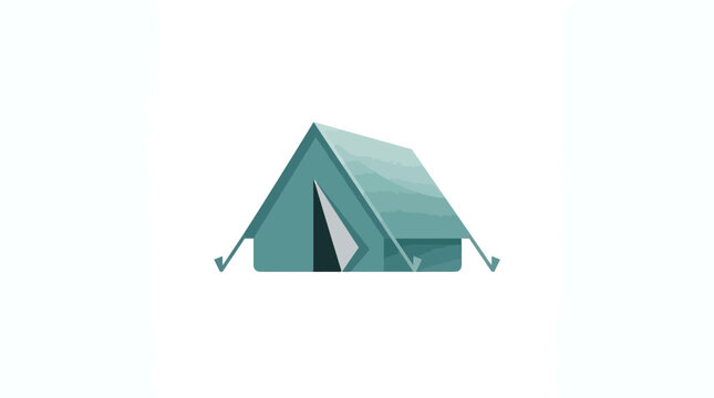 Green tent outdoor camping shelter.