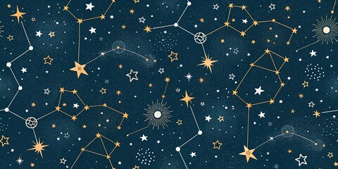 Fototapeta premium seamless pattern with stars