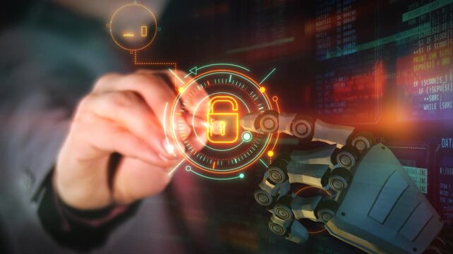 Data And Device Protection Cyber Security Technology Animation