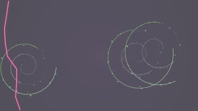 Abstract Representation of Subatomic Particle Tracks in Bubble Chamber