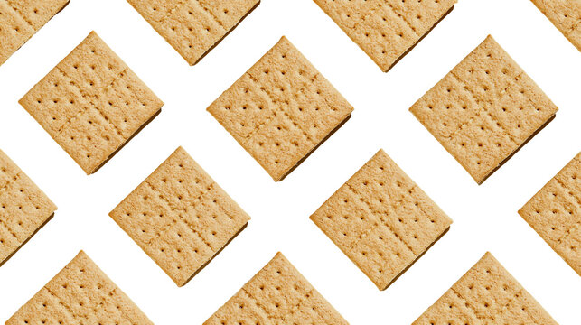 Square graham crackers pattern with perforations