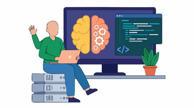 Developer working on Artificial Intelligence and Machine Learning concepts