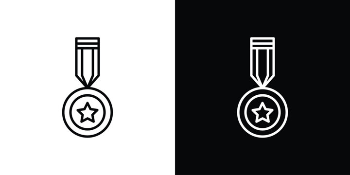 Coin decoration icon set, black and white color designs