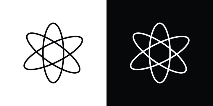 Fusion icon set, black and white color designs