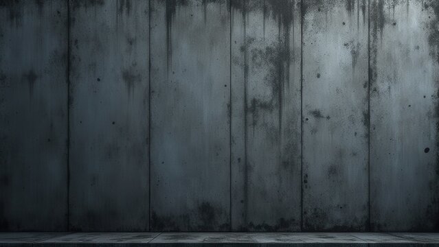 distressed dark concrete wall texture with paint splatters vertical background backdrop for moody advertising and editorial design