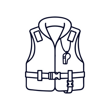 Life preserver safety vest equipment.