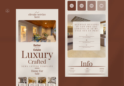 Luxury Real Estate Newslette Template