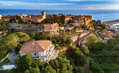 Fototapeta premium The city of Tropea in the Province of Vibo Valentia, Calabria, Italy.
