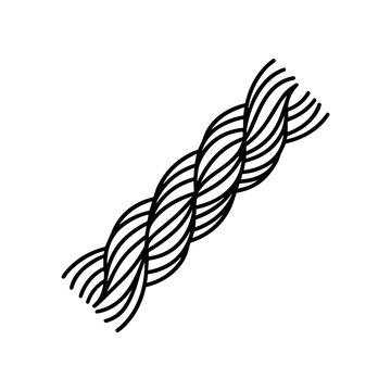 Braided Wire Cable Closeup Detail.