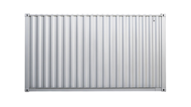 Corrugated metal shipping container side panel
