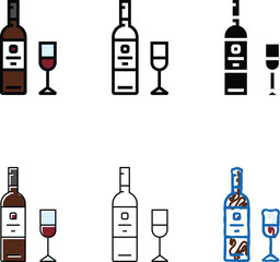 Fototapeta premium syrah red wine color icon vector. syrah red wine minimal sign. isolated symbol