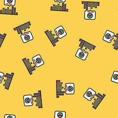 Obraz premium rating customer review vector seamless pattern rating customer review sign illustration