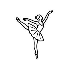 Ballet Dancer in Mid Pirouette Movement. © Friday