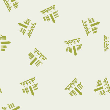 overpopulation urbanization vector glyph seamless pattern overpopulation urbanization sign illustration