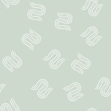 hilly road vector line seamless pattern hilly road sign illustration