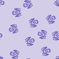 Obraz premium energy boost succes challenge vector line seamless pattern energy boost succes challenge sign illustration