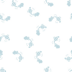 Naklejka premium djinn lamp vector glyph seamless pattern djinn lamp sign illustration