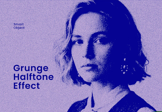 Grunge Halftone Photo Effect