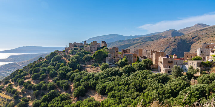 Vatheia (Vathia) traditional village on Mani peninsula, Laconia, Greece