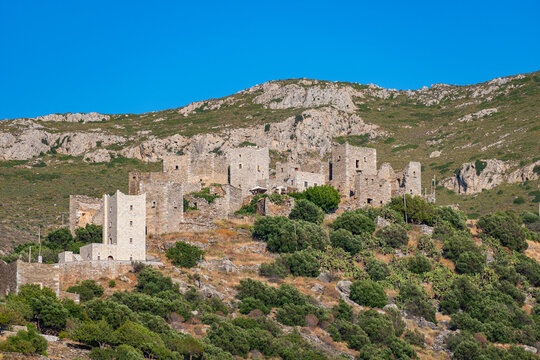 Vatheia (Vathia) traditional village on Mani peninsula, Laconia, Greece