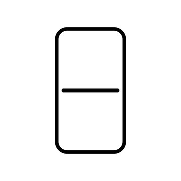 Simple black line icon design.