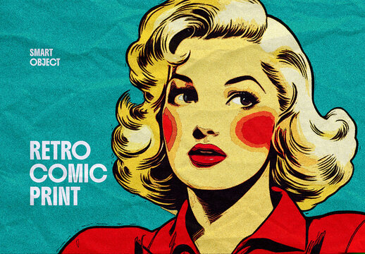 Retro Comic Print Effect