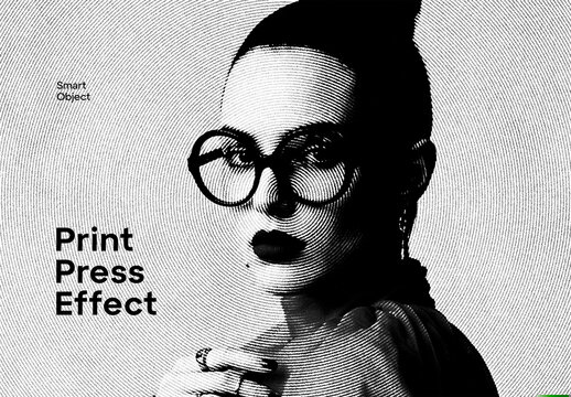 Print Press Photo Effect